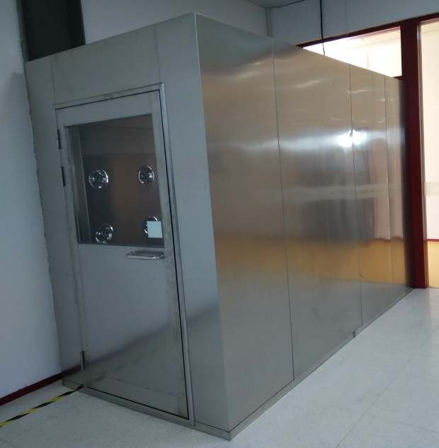 1400*1800*2200多人三吹不銹鋼風淋室(自動感應吹淋)