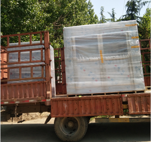 3660*3700*2100尺寸的304不銹鋼物料風淋門(貨淋通道)